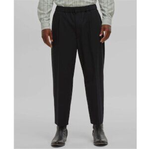 Mode of One Men's Relaxed-Fit Trousers Deep Black Size M